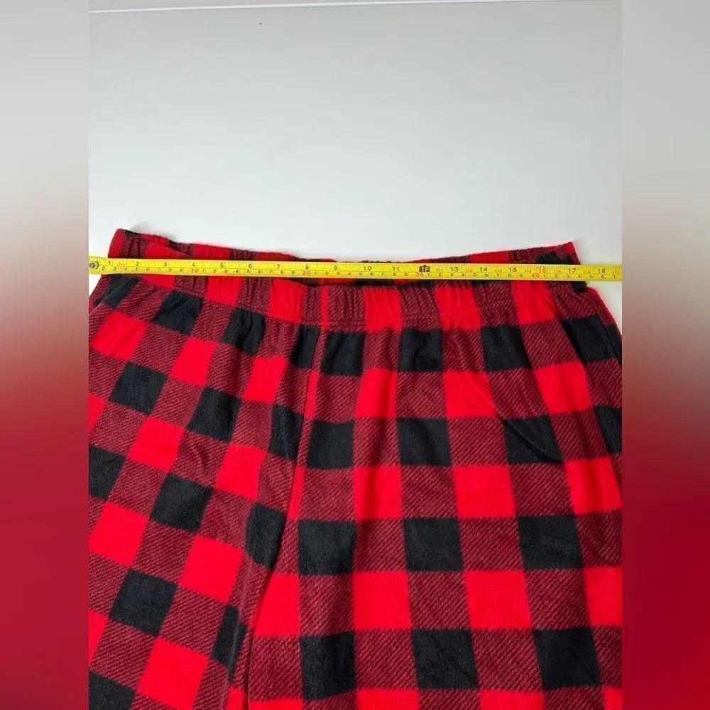 Holiday Time Scotch Plaid Flannel Jogger Pants Kids Size 16-18